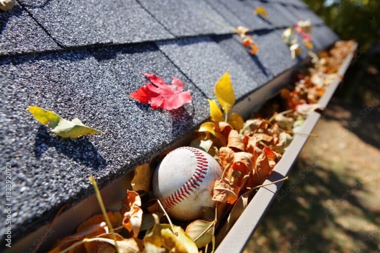 Gutter Cleaning Stock Photo Preview Large